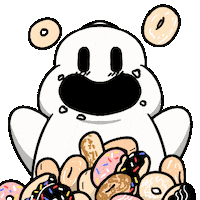 Ghost Donut Sticker