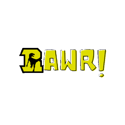 Rawr Sticker by RaptorsLFA
