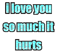 I Love You So Much Sticker by Alissandra