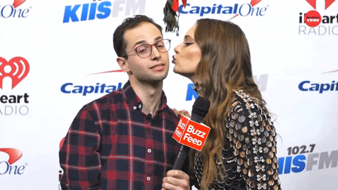 Christmas Kiss GIF by BuzzFeed