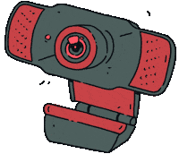 Illustration Webcam Sticker
