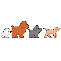 dogs give Sticker by Ten Tonnes