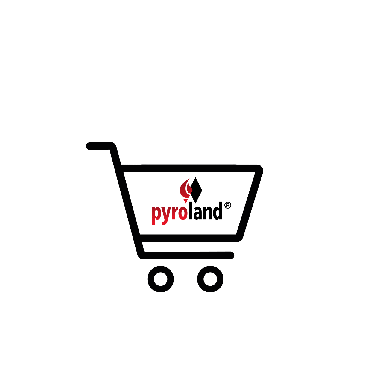 Cart Warenkorb Sticker by Pyroland