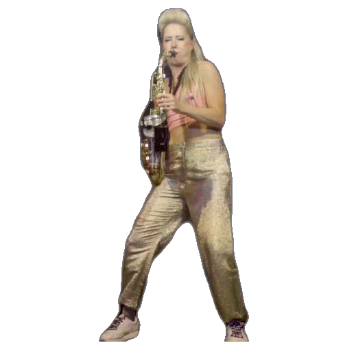 Cafe Mambo Saxophone Sticker by Lovely Laura