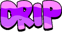 Text Dripping Sticker