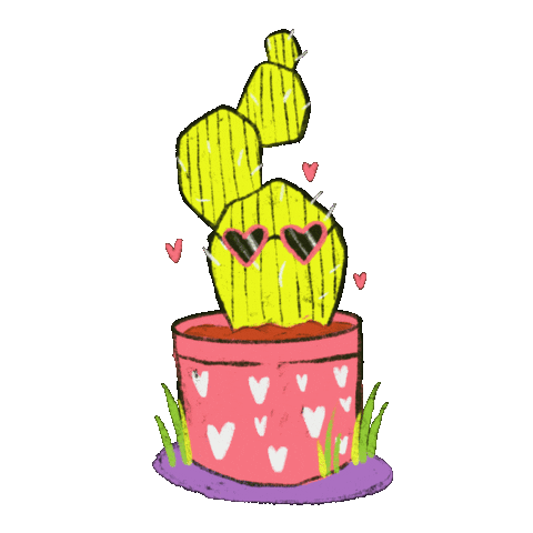 seana_illustrations giphyupload green yellow hearts Sticker