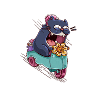 Cat Sticker by Dwarf Factory