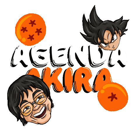 Dragonball Akira Sticker by Bebbaclothing