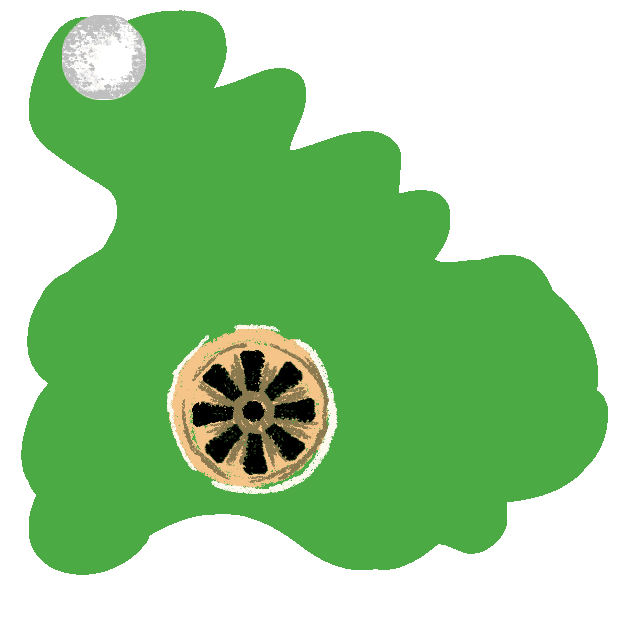 Putting Hole In One Sticker by North Coast Authentic