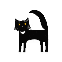 Happy Black And White Sticker by NicSquirrell