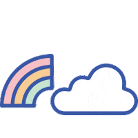 Happy Rainbow Sticker by Bow & Drape