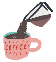 Coffee Cup Sticker by Ezra W. Smith