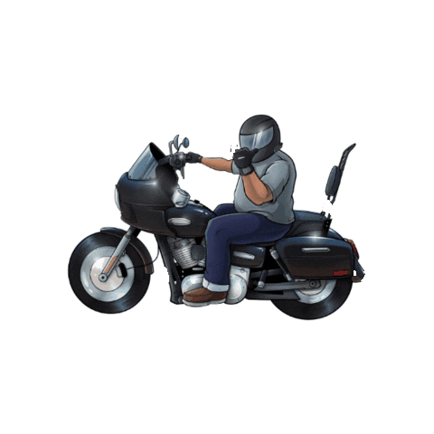 BartelsHarley giphygifmaker motorcycle harley harley davidson Sticker