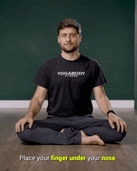 Yoga Breathing GIF by YOGABODY