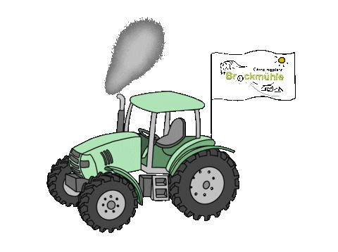Brockmuehle giphyupload camping landwirtschaft traktor Sticker