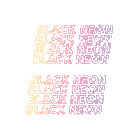 Black Neon Sticker by Queen of Jetlags