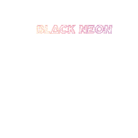 Black Neon Sticker by Queen of Jetlags