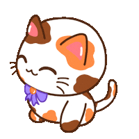 Calico Cat Sticker by shichisōru