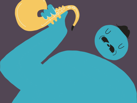 Sax Man Party GIF by Ethan Barnowsky