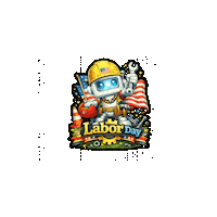 Labor Day Hard Work Sticker by Digi 995