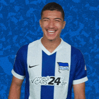 Happy Soccer GIF by Hertha BSC