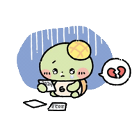 Sad Broken Heart Sticker