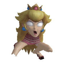 Terrifying Princess Peach Sticker