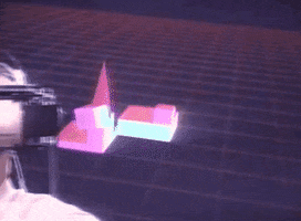 fuzzyghost retro vhs vaporwave retrowave GIF