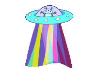 Beam Me Up Love Sticker