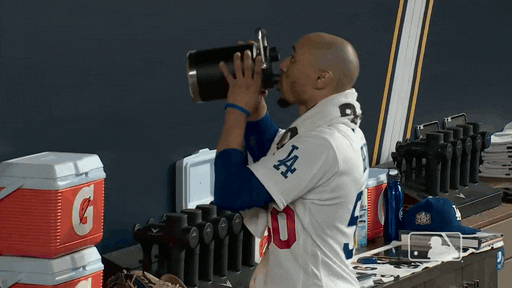 Major League Baseball Drinking GIF by MLB
