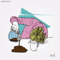 Tired Coffee GIF by Linski101