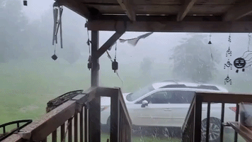 Intense Storm Lashes Parts of Lincoln County, North Carolina