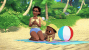 Beach Play GIF by Moonbug