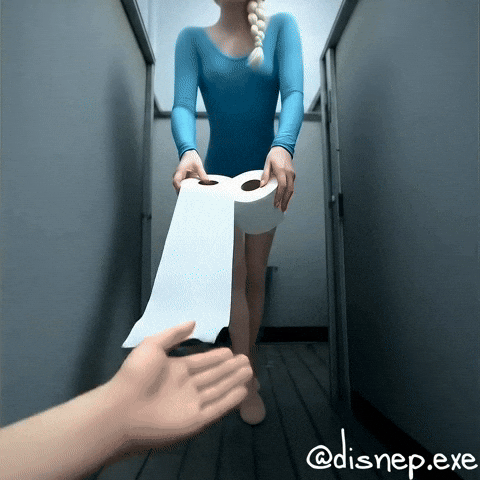 Toilet Paper Poop GIF