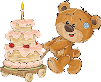 Happy Birthday Cake Sticker