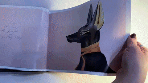 ancient egypt calligraphy GIF