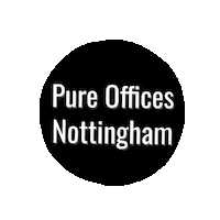 PureOffices office pureoffices pure offices pure offices nottingham Sticker