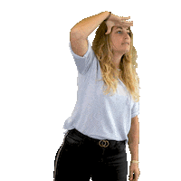 Blauw-Gras look looking lost search Sticker