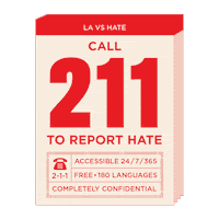 LAvsHate california la los angeles hate Sticker