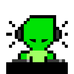 greenmangaming giphyupload dj alien gamer Sticker