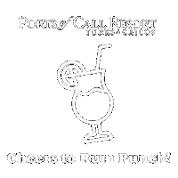 portsofcallresort happy hour tropical drink turks and caicos rum punch Sticker