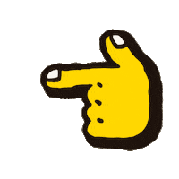 Hand Point Sticker