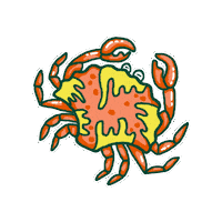 Crab Krab Sticker by Maritiem Museum Rotterdam