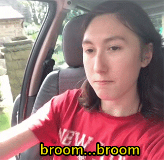 broom broom get out me car GIF