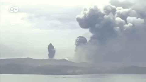 giphydvr philippines giphynewsinternational eruption taal volcano GIF