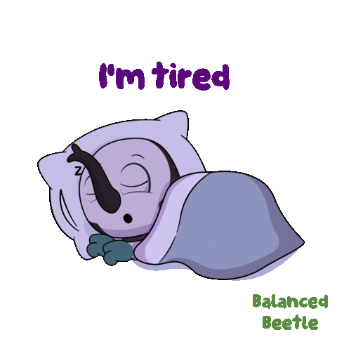 Tired Bug Sticker by VeeFriends