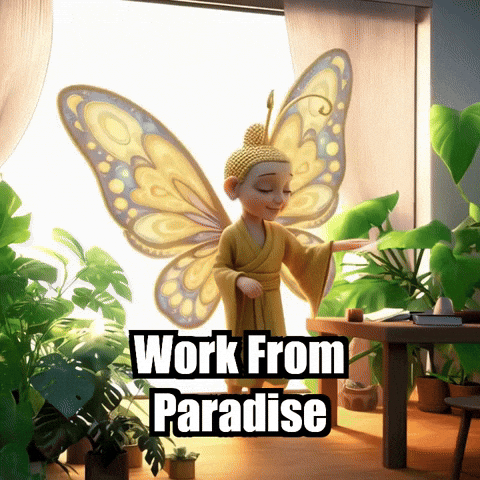 Home Office Work GIF by BuddhaFlyJourney