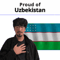 Uzbekistan Uz Sticker