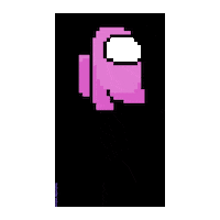 Pink Pixel Art Sticker