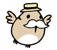 de la nada bird Sticker